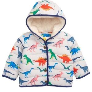 Baby Boden Dinosaur Puffer Jacket